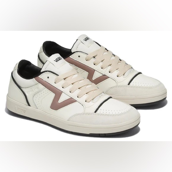 Vans Lowland ComfyCush Vintage Leather “Marshmallow Apple Butter” Sneakers - Picture 6 of 7